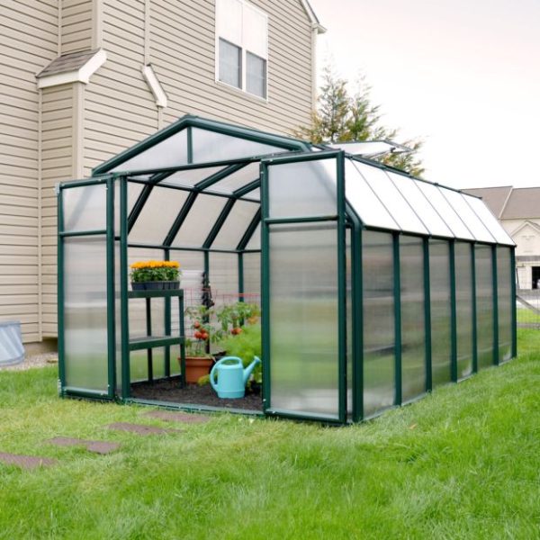 Serre polycarbonate Hobby Gardener vert 10 m² Palram Canopia Le