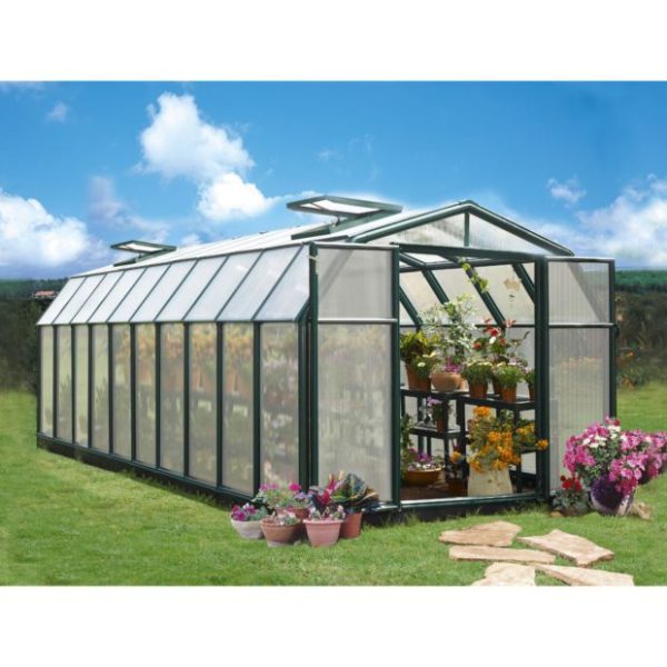 Serre polycarbonate Hobby Gardener vert 16,50 m² Palram Canopia Le